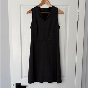 Theory Miyani Sevona charcoal gray dress